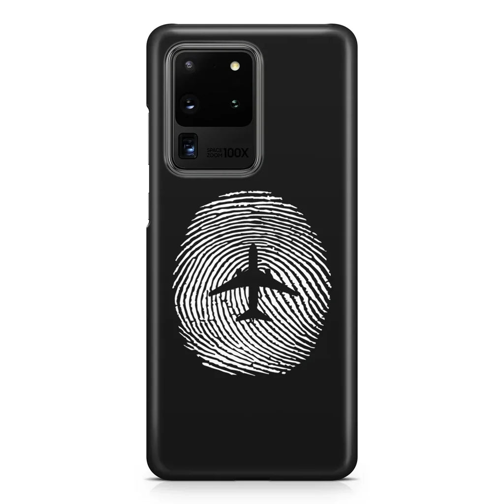 Aviation Finger Print Samsung Case