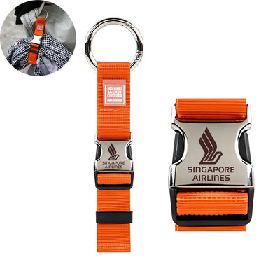 Singapore Airlines Portable Luggage Strap Jacket aviation design printed on padded grip with adjustable strap luggage strap g.