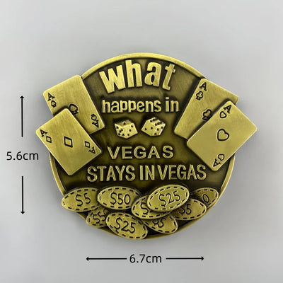 Las Vegas USA 3D Metal Fridge aviation design 3D metal magnet sticker in 3D metal with magnetic back.