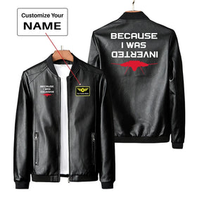 Because I was Inverted PU Leather Jackets