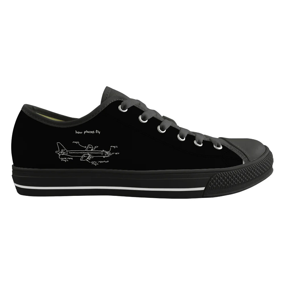 How Planes Fly Canvas Shoes