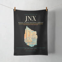 Thumbnail for Naxos Island National Airport (JNX) design on black towel