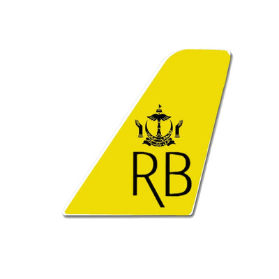 Royal Brunei Airlines aviation design tail sticker in weather-resistant vinyl.