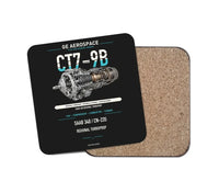 Thumbnail for CT7-9B design on black 1 piece coaster
