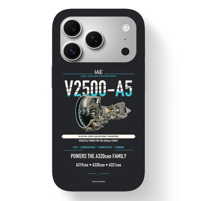 V2500-A5 Case design on black iphone case