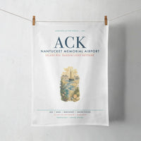 Thumbnail for Nantucket Memorial Airport (ACK) design on white towel