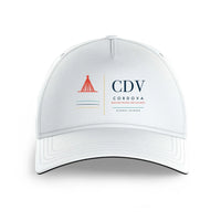 Thumbnail for Merle K. (Mudhole) Smith Airport CDV — Cordova (CDV) design on white printed hat