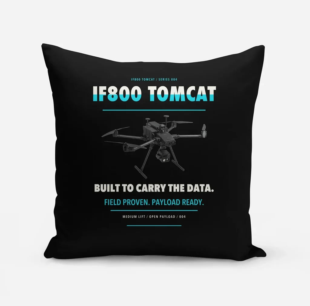 Inspired Flight IF800 Tomcat design on black pillow