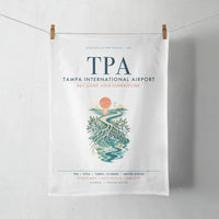 Thumbnail for Tampa International Airport (TPA) design on white towel