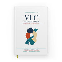 Thumbnail for Valencia Airport (VLC) design on white notebook