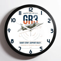 Thumbnail for Hawker Siddeley Harrier GR3 design on white framed wall clock