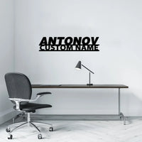 Thumbnail for Antonov & Text aviation design on durable metal with painted finish metal wall sign.