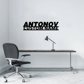 Antonov & Text Wall Metal Signs