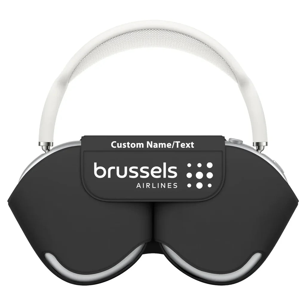 Brussels Airlines aviation themed AirPods Max case for AirPods Max.