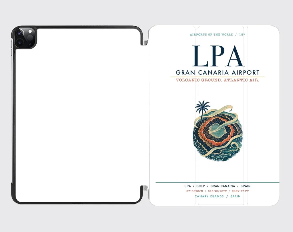 Gran Canaria Airport (LPA) design on white ipad tablet case