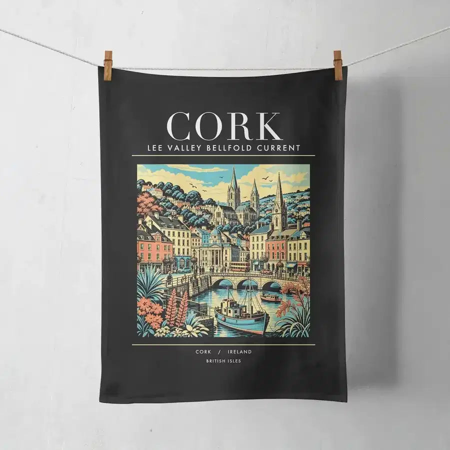 CORK - Poster - Towel - Black