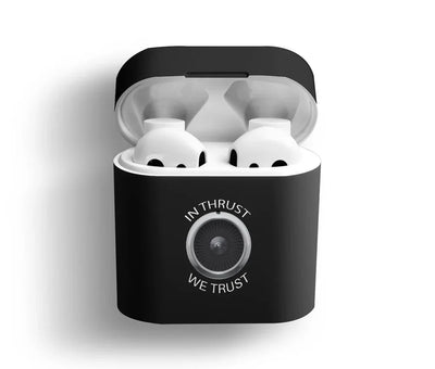 In Thrust We Trust AirPods plastic case - Black