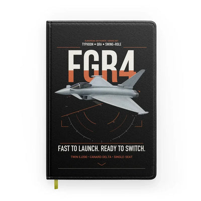 Eurofighter Typhoon FGR4 design on black notebook