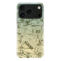 Thumbnail for Retro Airplanes & Text iPhone Case