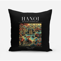 Thumbnail for HANOI - Poster - Pillow - Black