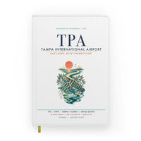 Thumbnail for Tampa International Airport (TPA) design on white notebook