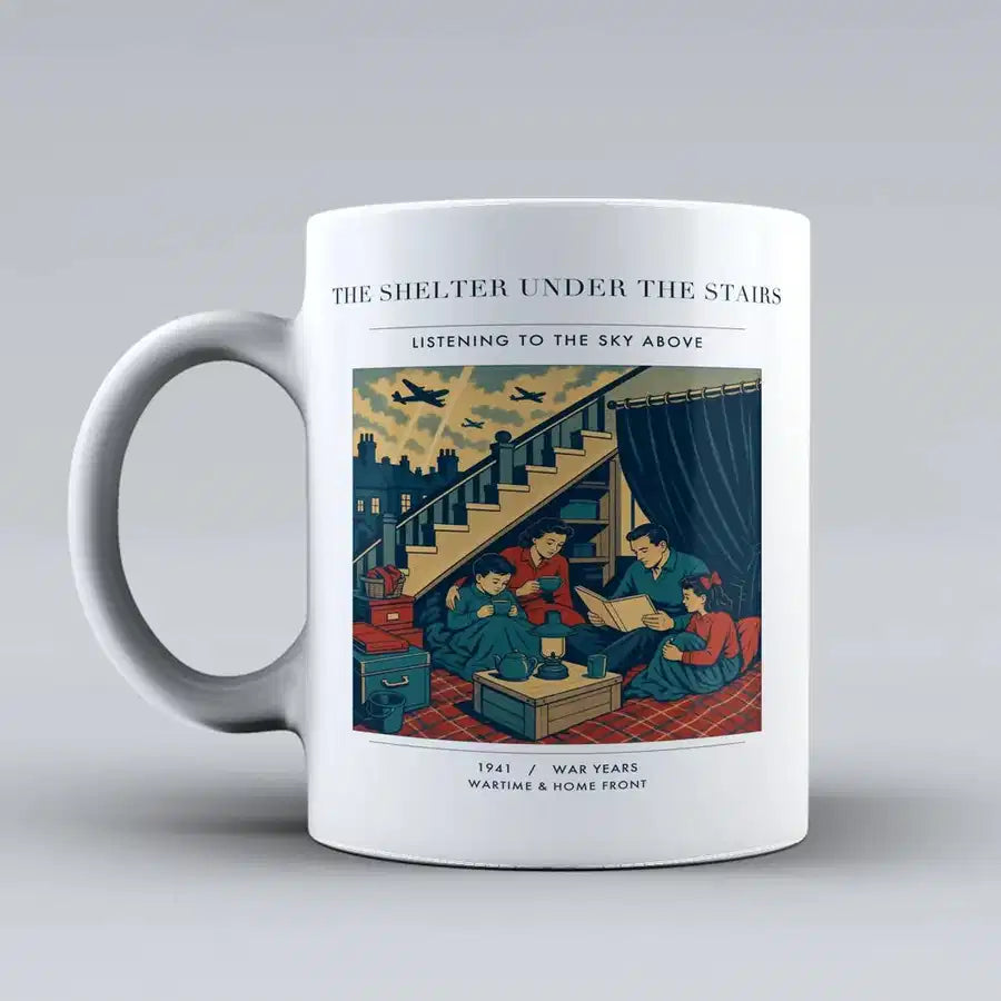VINTAGE G4533 - The Shelter Under The Stairs - Ceramic Mug design on white