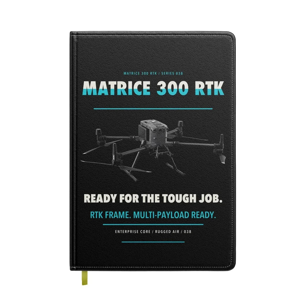 DJI Matrice 300 RTK design on black notebook