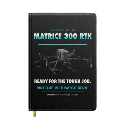 DJI Matrice 300 RTK design on black notebook
