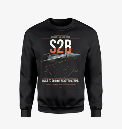 Blackburn Buccaneer S2B design on black sweatshirt