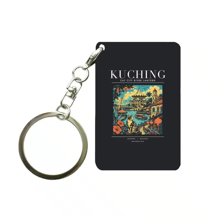 KUCHING - Poster - Key Chain - Black