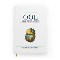 Thumbnail for Gold Coast Airport (OOL) design on white notebook