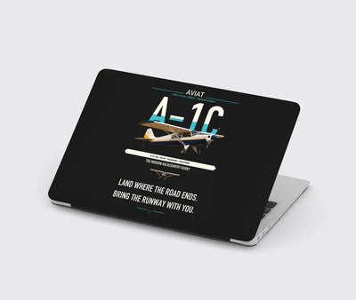 Aviat Husky A-1C-180 design on black MacBook case