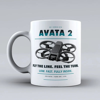Avata 2 Mug design on white dji