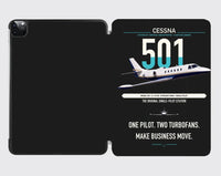 Thumbnail for Cessna 501 Citation I SP design on black ipad tablet case