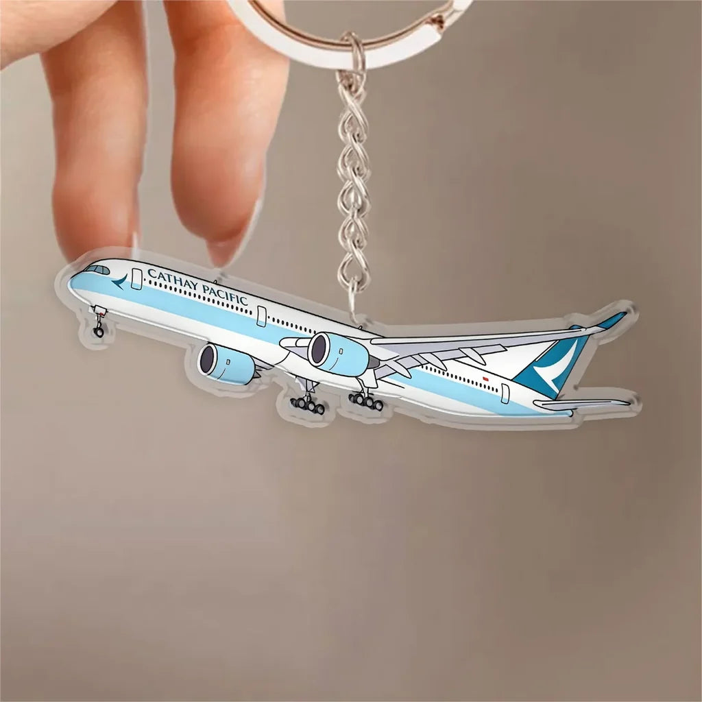Cathay Pacific Airways Airbus A350 Design Acrylic Keychain