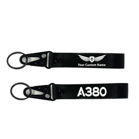 Airbus A380 Flat Text Hawk-shaped Key Chains