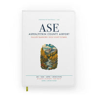 Thumbnail for Aspen - Pitkin County Airport (ASE) design on white notebook