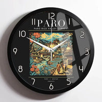 Thumbnail for PARO - Poster - Wall Clock Framed - Black