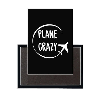 Plane Crazy aviation design magnet in strong neodymium core.