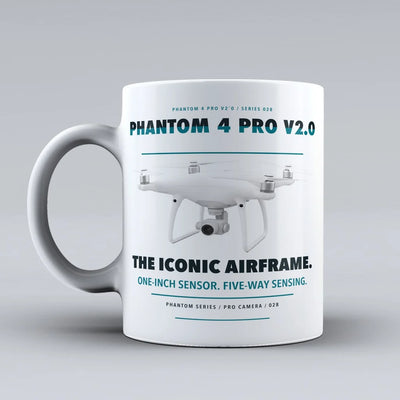 Phantom 4 Pro V2.0 Mug design on white dji