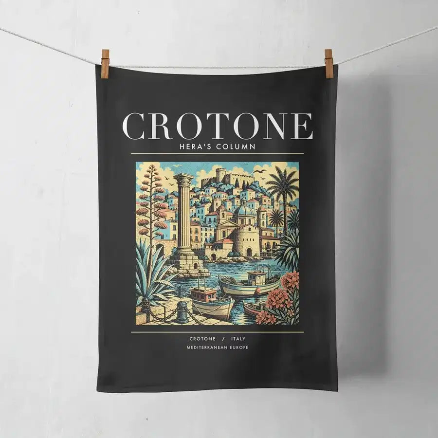 CROTONE - Poster - Towel - Black