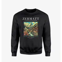 Thumbnail for ZERMATT - Poster - Sweatshirt - Black