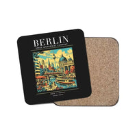 Thumbnail for BERLIN - Poster - Coaster - Black