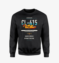 Thumbnail for Canadair CL-415 design on black sweatshirt