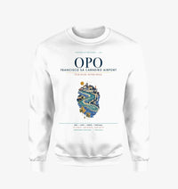 Thumbnail for Porto Francisco Sá Carneiro Airport (OPO) design on white sweatshirt