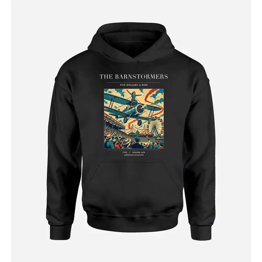 VINTAGE G4017 - The Barnstormers - Premium Hoodie design on black premium