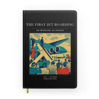 Thumbnail for VINTAGE G4228 - The First Jet Boarding - Designed Notebooks design on black