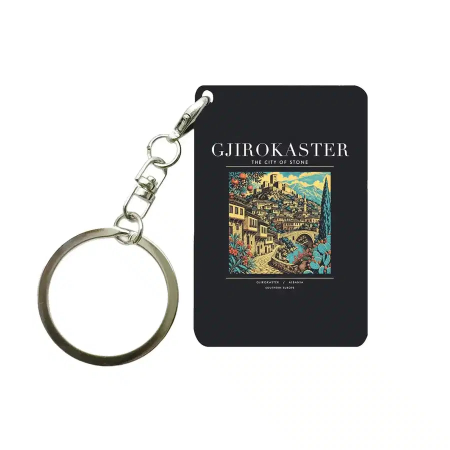 GJIROKASTER - Poster - Key Chain - Black