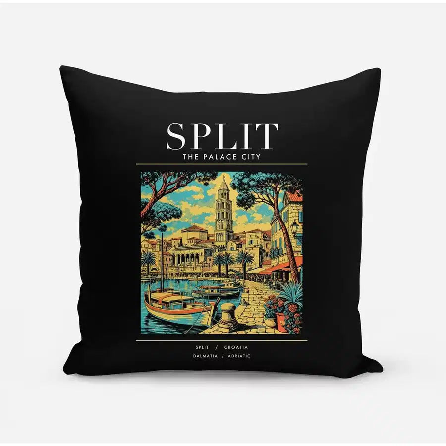 SPLIT - Poster - Pillow - Black