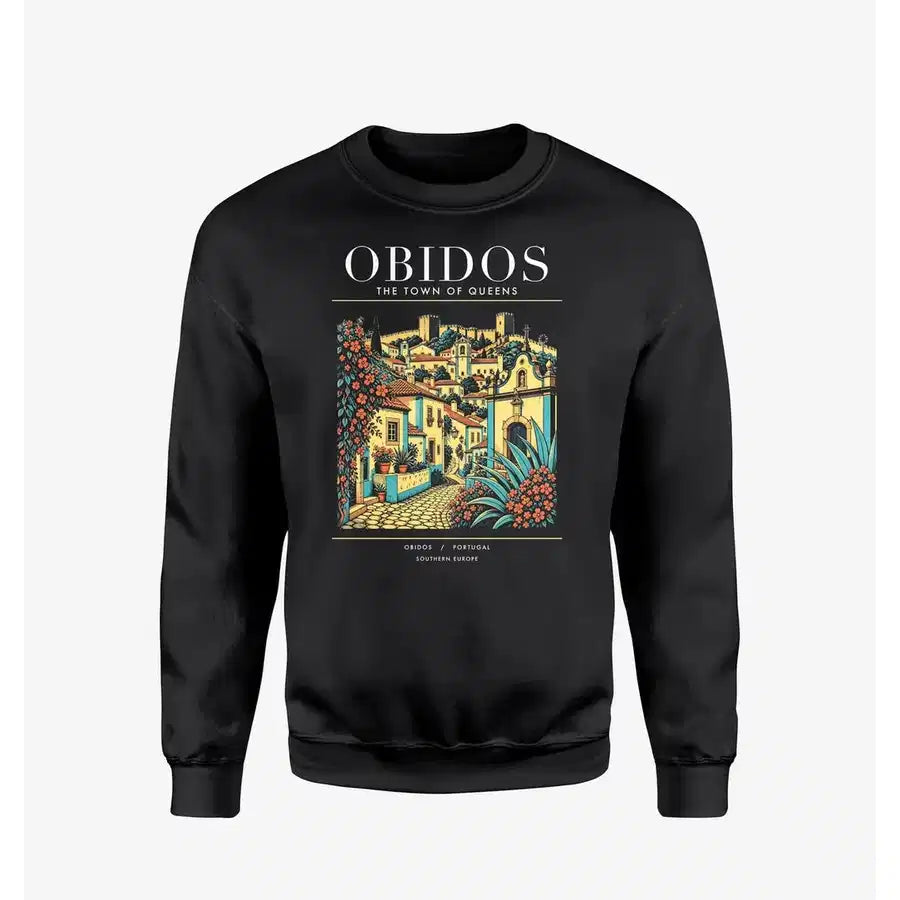 OBIDOS - Poster - Sweatshirt - Black